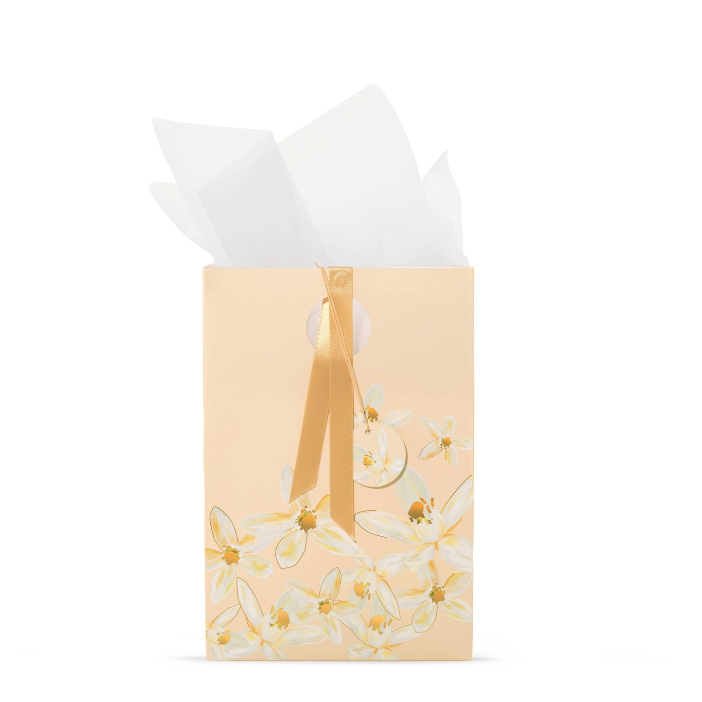 Peach Jasmine Floral Gift Bag (S5NW2)