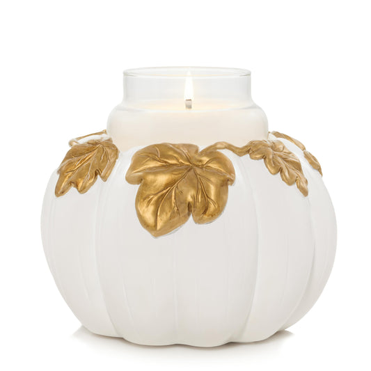 White Pumpkin Resin Holder (S5CH3)